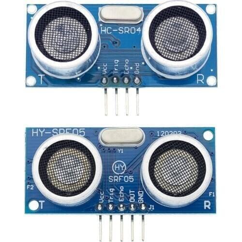 100PCS 2020 Ultrasonic Module HC-SR04 SR04 4Pin HY-SRF05 SRF05 5Pin Distance Measuring Transducer Sensor