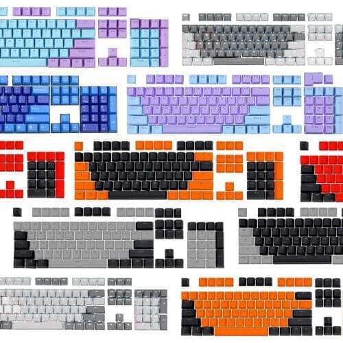 104 KeyCaps Mixed Color Gaming Keyboard Caps Backlight Keycaps Replacement Mechanical Keyboard Accessory
