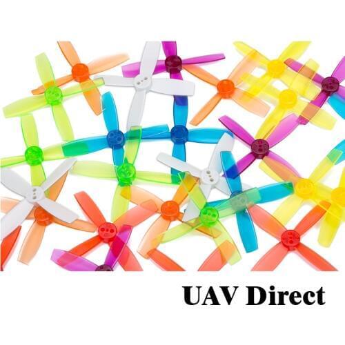 20pcs/lot 2435 Tri-Blade CW CCW Propeller FPV Prop PC Material w/ jelly color (10 pair)