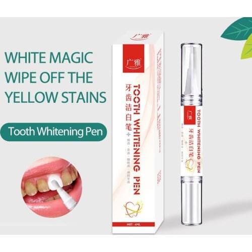 3 Pack Guangya Adult Teeth Whitening Pen Deep Fast Clean Tooth Stains Teeth Whitener Beauty Pen Plaque Cleaner Whitener Tool