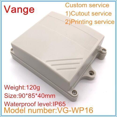 5pcs/lot injection box waterproof case IP65 ABS plastic enclosure diy for meter project 90*85*40mm