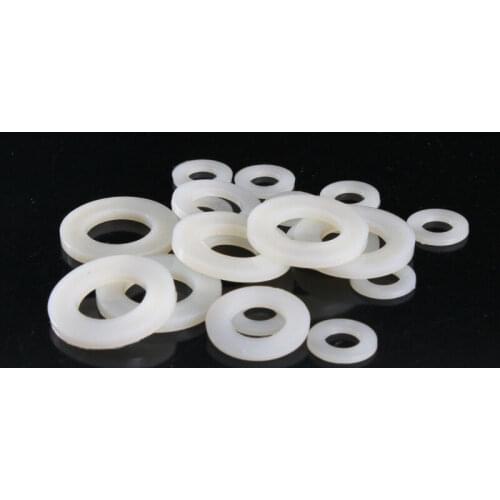 White plastic screw nylon washer M2 M2.5 M3 M4 M5 M6 M8 M10 M12 M14 M16 M18 M20 50pcs