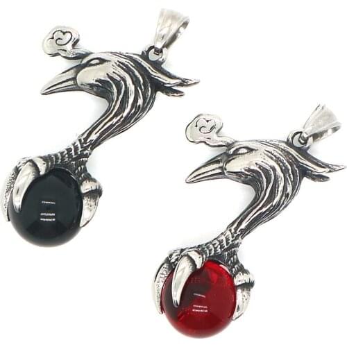 Unisex 316L Stainless Steel Phoenix Stone Pendant Chain Newest