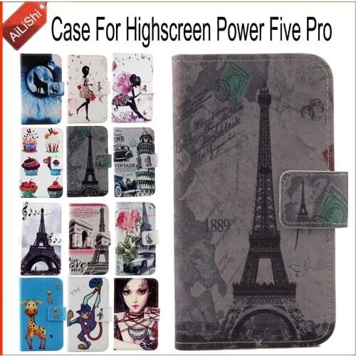 AiLiShi Case For Highscreen Power Five Pro Book Flip Luxury PU Leather Case New Exclusive 100% Special Phone Cover Skin+Tracking