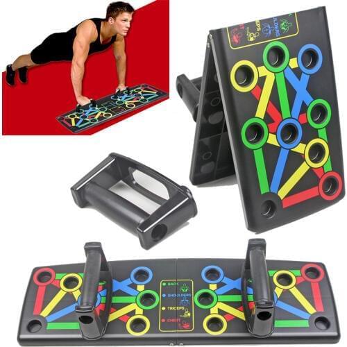 14 In 1 Push-up Board Foldable Push Up Rack Adjustable Body Building Pushup Stand Muscle Training Gym Fitness Exercise Equipment