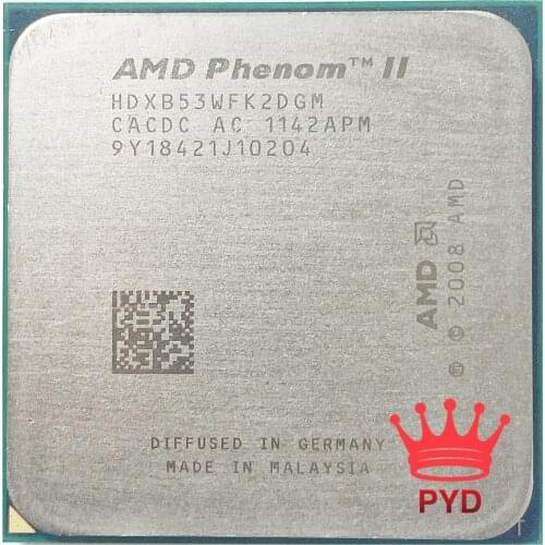AMD Phenom II X2 B53 2.8 GHz dual-core CPU Processor HDXB53WFK2DGM Socket AM3