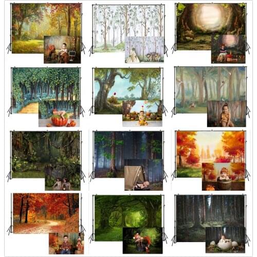 Natural Forest Jungle Photography Background 1st Birthday Baby Shower Cake Smash Decor Photo Backdrops Newborns Kids Studio Prop