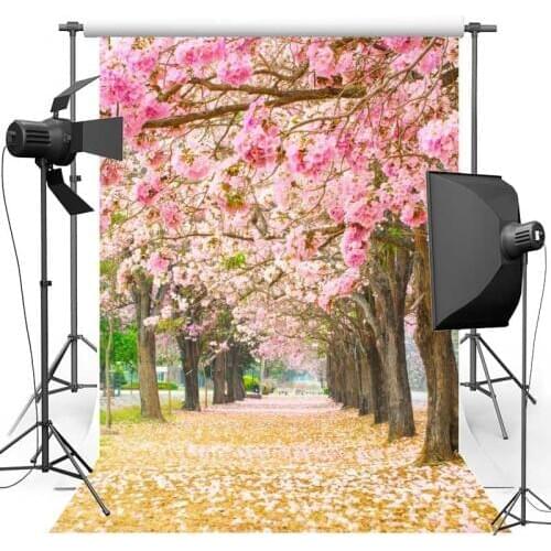 Floral Tree For Wedding Vinyl Photography Backdrops Pink Flower New Fabric Flannel Background for photo studio F1029