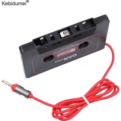 Kebidumei Car Cassette Tape Adapter Cassette Mp3 Player Converter For iPod For iPhone MP3 AUX Cable CD Player 3.5mm Jack Plug