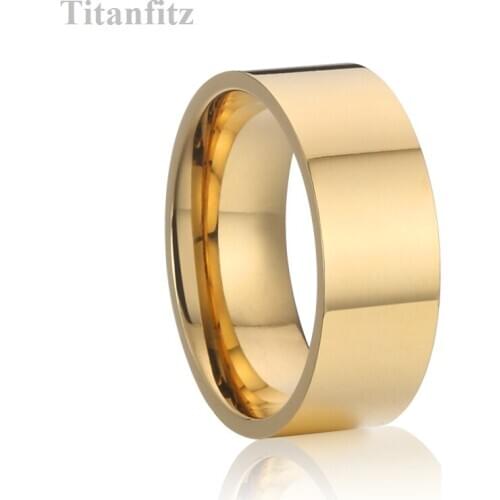 Classic design love Alliances pure titanium steel jewelry anniversary marriage couple wedding rings for men and women