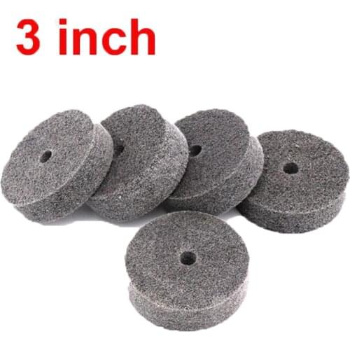 Free Shipping URANN 80mm Nylon Fiber&Wool Wheel for Jade Marble Metal Wood Polishing Grinding Process Bench Grinder Accessories