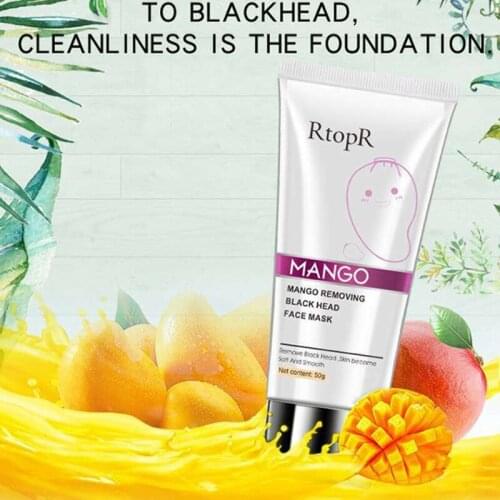 Mango Removing Black Head Face Mask Nose Blackhead Remover Face Mask Peel Off Black Head Acne Treatments Deep Clean Skin Care