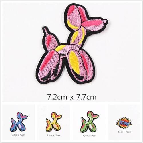 Cute Dog Cartoon Patches Cap Shoe Iron On Embroidered Appliques DIY Apparel Accessories Patch For Clothing Fabric Badges BU152