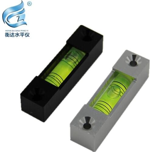 Mini spirit level, metal horizontal bubble beads, long strip night vision function, level accuracy of 30’/2mm