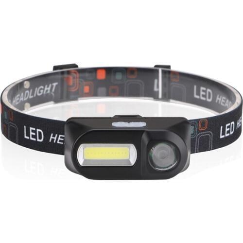 Mini Waterproof Xpe Cob Led 6-Mode Headlight head light lamp Usb Rechargeable Head Light Lamp Flashlight For Outdoor