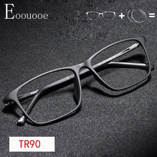 TR90 Men Prescription Glasses Fashion Myopia Prescription Eyeglasses Male Leisure style