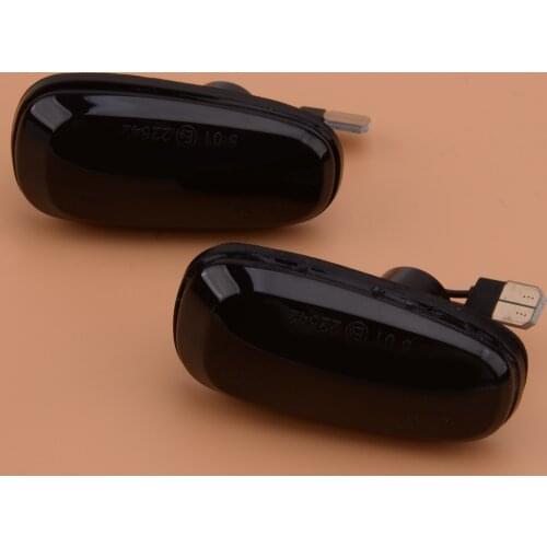 Pair Smoke Lens Amber Fender Light LED Dynamic Sequential Turn Signal Marker Lamp fit for Vauxhall Opel Zafira A Astra G