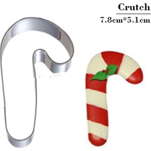 Christmas Cookie Stamp Crutch Fruit Vegetable Biscuit Cutter Tools Pastry Blender Stainless Steel Best Seller Japanese Food