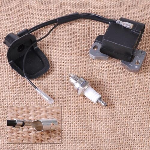 CITALL Spark Plug + Ignition Coil for 49cc 2-Stroke Engine Mini Kids Dirt Monkey PIT Bike Quad ATV Pocket Rocket Chopper Bike