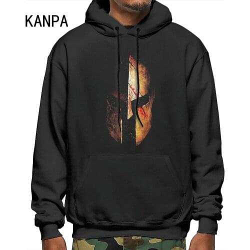 Autumn New Fashion Mens The Mighty Helmet Hoodies Personality Pattern Print Black Graphic Hoody XL Men Workout Top Sweatshirts