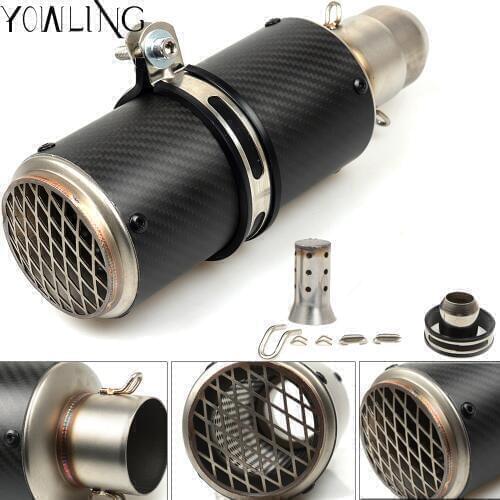 Universal 51MM 61MM Motorcycle Exhaust Pipe FOR DUCATI MONSTER 696 796 796 848 Monster 400/600/900/1100 HYPERMOTARD 821 939