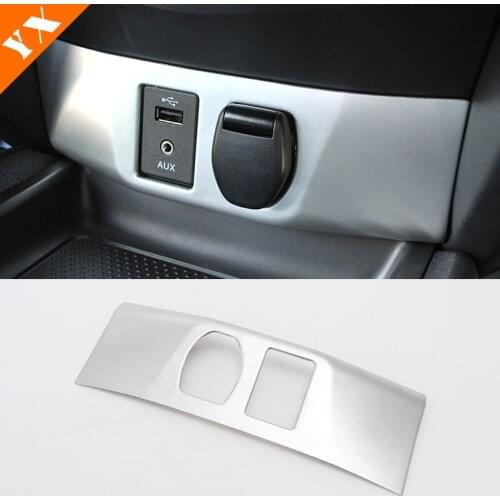 Car Inner Cigarette Lighter AUX USB Cover Trim Stickers Shell 2014 15 16 17 2018 for Nissan Qashqai J11 Interior Accessories