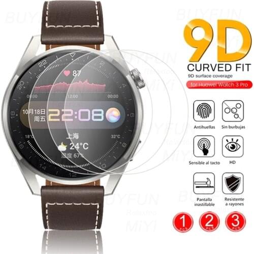 1-3PCS Protective Glass For Huawei Watch 3 Pro Hauwei GT2 GT 46MM 46 MM Smartwatch Full Cover Screen Protectors Film Accessories