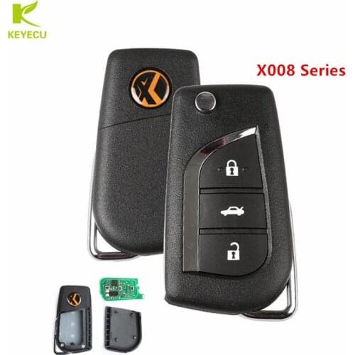 10PCS XHORSE XKTO00EN Wire Series English Version for To*yota Style Universal Remote Key Fob 3 Button for VVDI Key Tool
