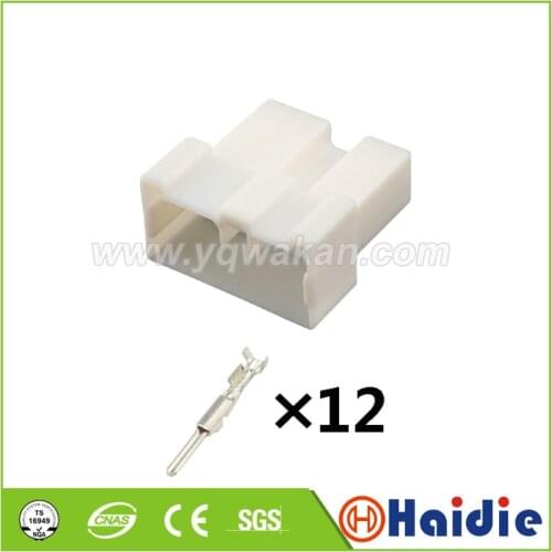 2sets 12pin auto male unsealed plug plastic wire harness cable connector