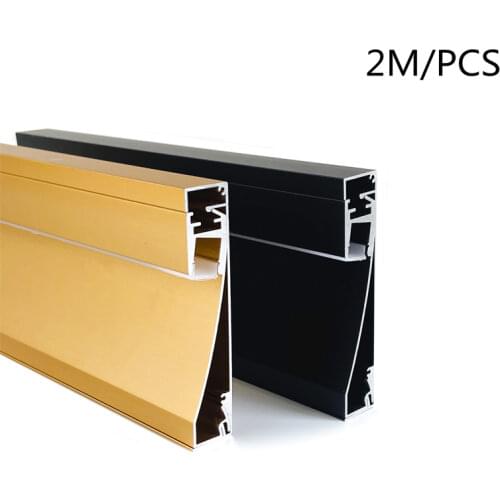 YANGMIN Free Shipping 1M/PCS 80X16mm Silver or Black Internal Width 12mm LED Aluminum Channel System with Cover, End Caps