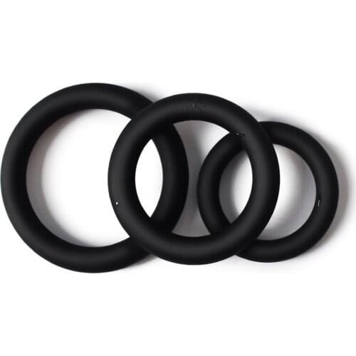 3Pcs/Set Silicone Delayed Ejaculation Penis Round Rings Cock Ring For Man Male Adults 18 Sex Shop High Elasticity Sexules Toys