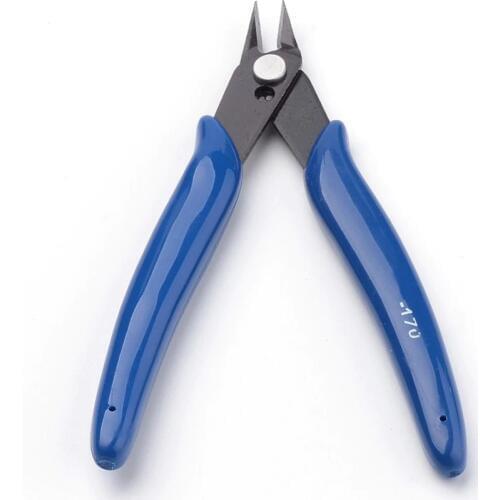 45# Steel Side Cutting Pliers For DIY Jewelry Making Tools Mini Diagonal Pliers Hand Tools Polishing MediumBlue Color