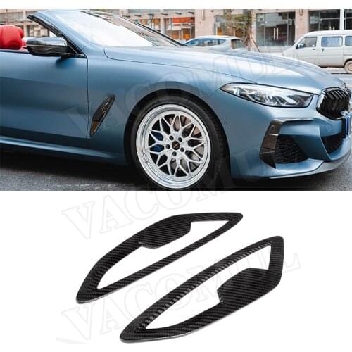 Carbon Fiber Side Door Fenders Blade Panels Flares for BMW 8 Series G14 G15 G16 M Sport 2018 - 2021 Door Side Fender FRP