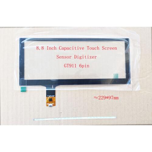 8.8 inch Car Navigation Touch Screen Digitizer Sensor For BMW Benz Audi 6pin with USB controller support Win7 8 10 Raspberry Pi