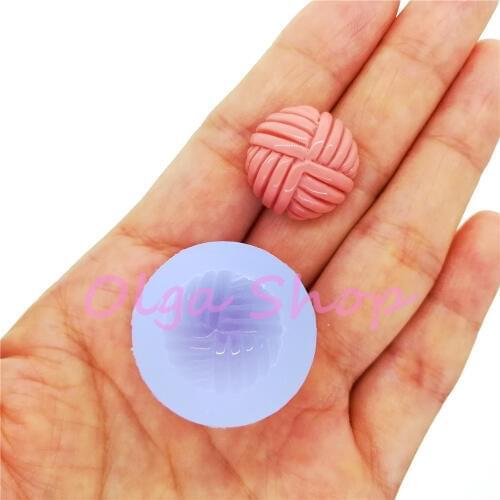 BYL439 18.7mm Button Silicone Mold Resin Earrings Rings Necklace Pendant Making Clay Craft Fondant Decoration Chocolate Candy