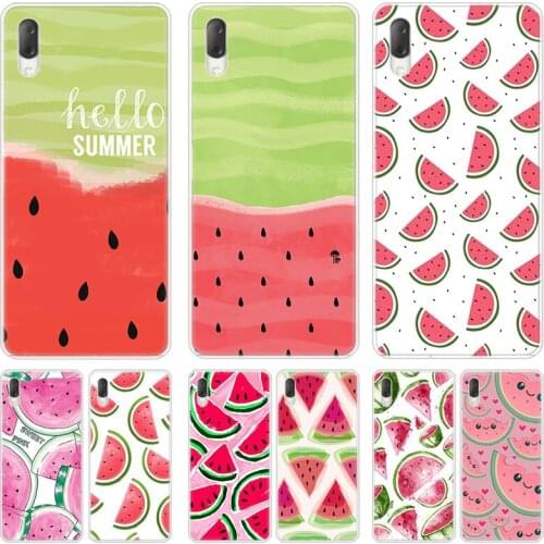 Hot Cute Cartoon Watermelon Hard Case For Sony Xperia L1 L2 L3 X XA XA1 XA2 Ultra E5 XZ XZ1 XZ2 Compact XZ3 M4 Aqua Z3 Z5 Premiu
