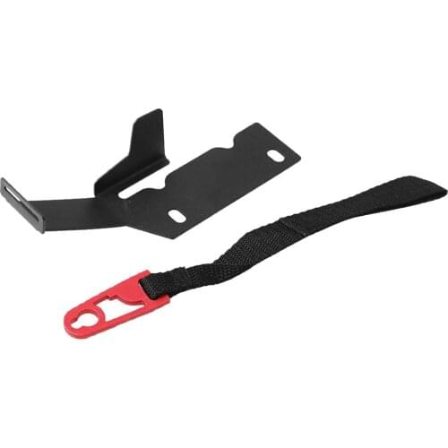 9.84" Black Rear Seat Release Kit with Adjustabe Belt Car Vehicle Accessory Placement on Vehicle-Rear Seat Back