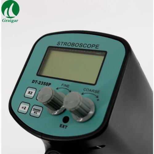DT-2350PD Stroboscope is capable to provide image of single, two or multiple stillness for the vibration object