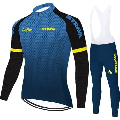 STRAVA cycling jersey 2021 ​​summer spring quick dry cycling kit​ ​​20D gel uniformes de ciclismo para hombre