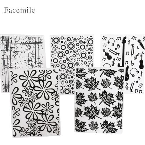 Facemile 1PCS Plastic Template Embossing Folder For Scrapbooking Photo Album Paper Card Craft Card Making Wedding Decoration