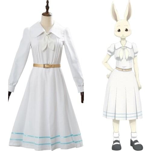 Fast delivery Anime BEASTARS Cosplay Rabbet Sailor dress Costume School Uniform Dress Girls Adult Halloween Costume Women Custom