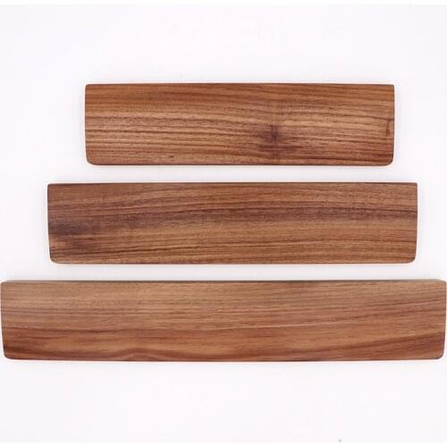 Keypro Mechanical keyboard Handlebar support walnut solid wood palm support wrist pad suitable for 61 87 104 keyboard