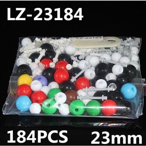 LZ-23184 molecular model 184pcs 23MM Organic structure Model kits Chemistry Modeling set for children kids PP Plastic material