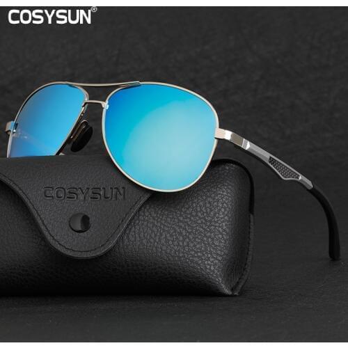 Men Pilot Aluminum Polarized Sunglasses Men Classic Brand Sun glasses Coating Lens Driving Shades For Men / Women Sunglasses 61