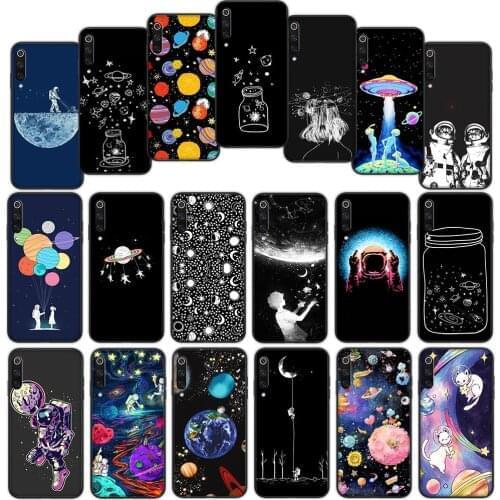 Astronaut Space Soft Cover Case for Xiaomi Mi Note 10 Ultra A1 A2 Lite A3 Pro Max Pocophone F1