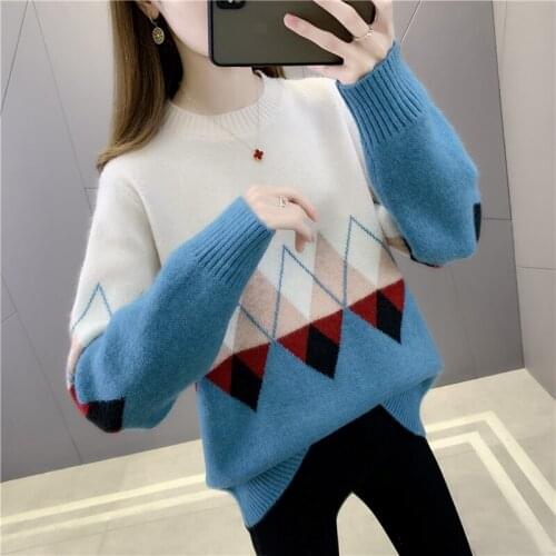 Room 210506, no. 3 in 1 】 make round collar diamond color pullovers 47