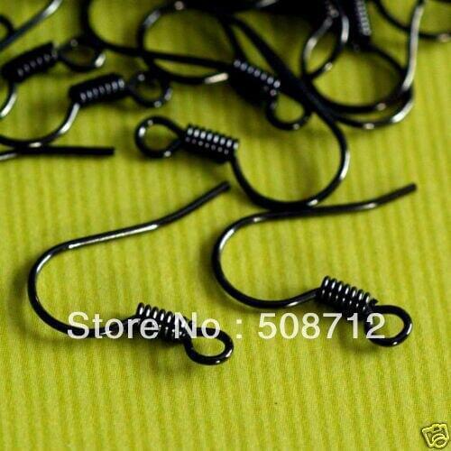 NEW!! Wholesale 5000Pcs s GUNMETAL COlor / EARRING HOOK COIL EAR WIRE FIT