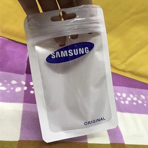 50pcs/Lot 10.5*15cm Zipper Retail Plastic Storage Pouch for Electronic Bluetooth Earphone Headphone Package of SANSUNG Usb Cable