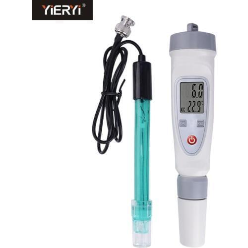 Yieryi Portable Digital Water Quality Tester Pen PH Meter Water Quality Test Pen PH-20W External Connection Electrode Tester