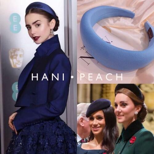 New Glossy Satin Headbands for Women multi-color Light Pink thick sponge plastic Pad Hair bands Wholesale